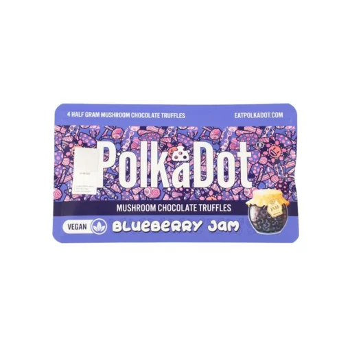 Polkadot Blueberry Jam Truffles